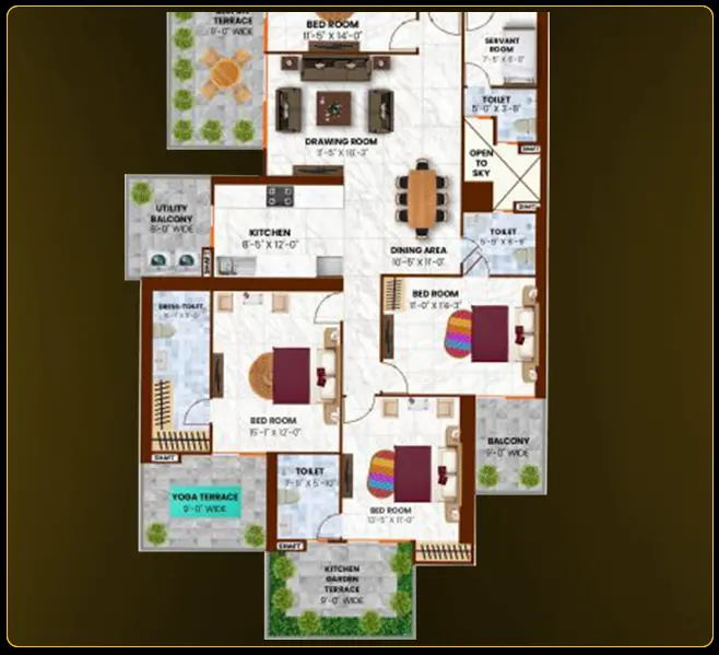 unit 1 floor plan of vaastu home