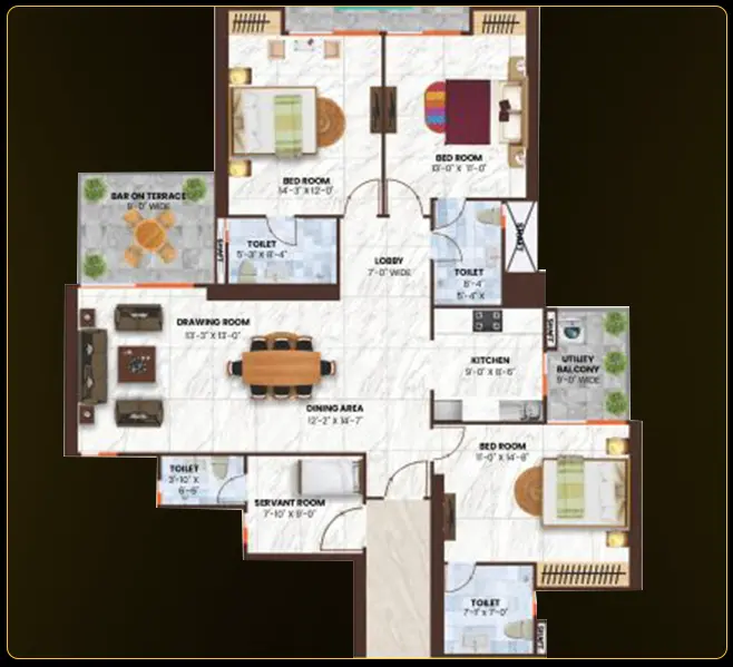 unit 5 floor plan of vaastu home