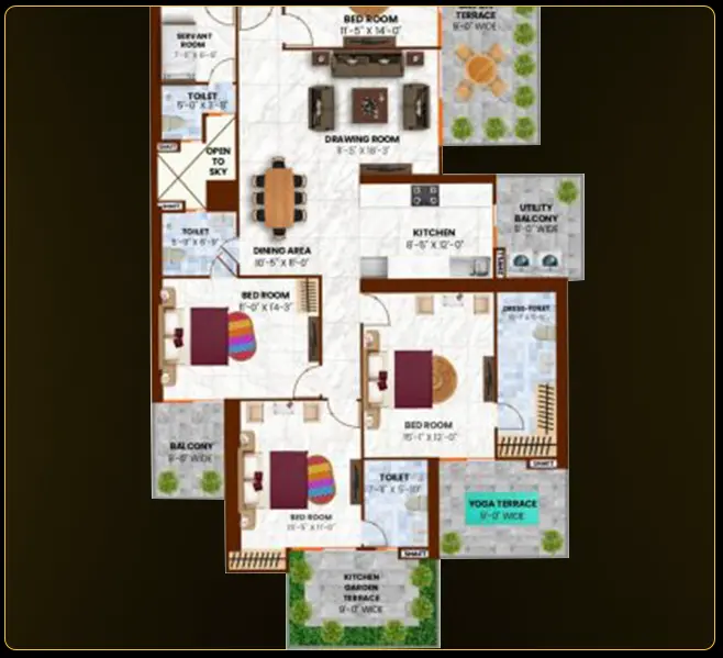 unit 9 floor plan of vaastu home
